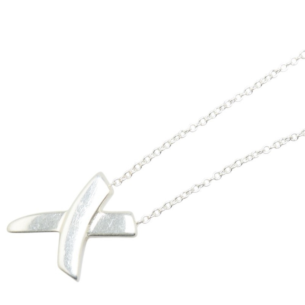 Tiffany Kiss Necklace Silver Tiffany
